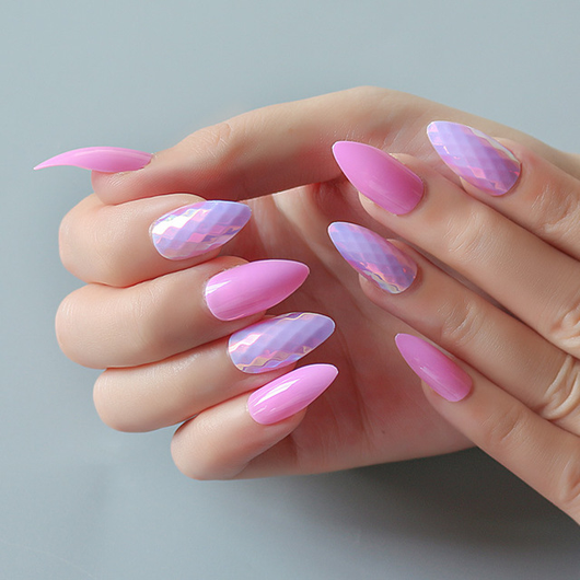 Set de 24 Uñas Postizas Trendy - Diseños Modernos y Versátiles - Image 6