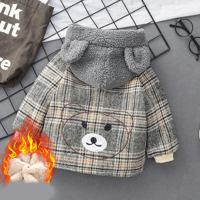 Chaqueta Infantil de Algodón Grueso - Abrigo Simple y Cálido - Image 12