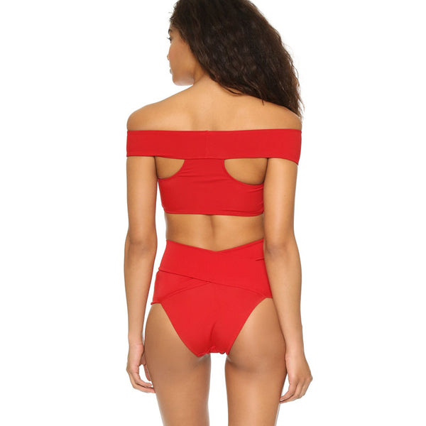 Bikini Cruzado de Dos Colores Diseño Sexy