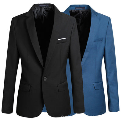 Traje Slim Fit Coreano para Hombre - Chaqueta Juvenil Elegante y Moderna - Image 3