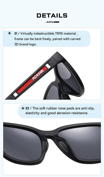 Gafas de Sol Deportivas con Protección UV y Bisagras de Metal - Image 22