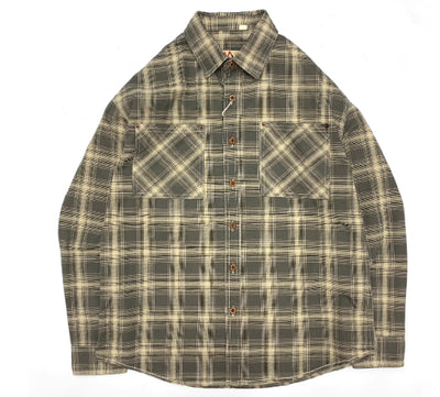 Camisa Universitaria Cuadros 100% Algodón Hombre Suelta Manga Larga - Image 17