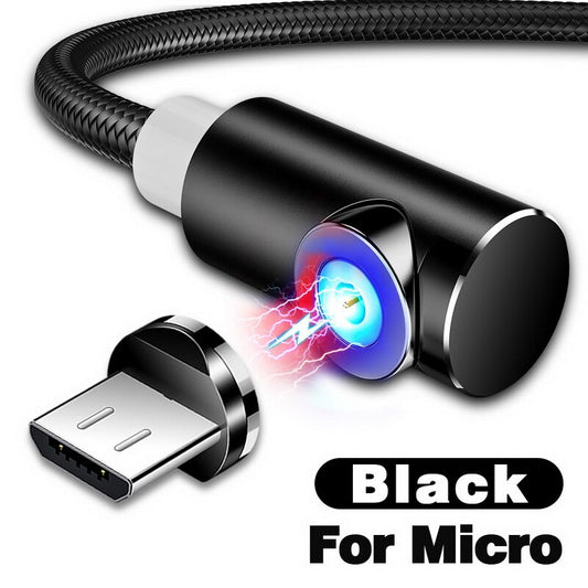 Cable Magnético de Carga Rápida USB Tipo C y Micro USB