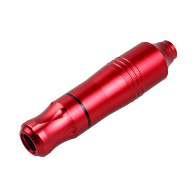 Red Robert tattoo pen, a sleek cylindrical rotary machine with a textured grip, shown against a white background. - Image 10