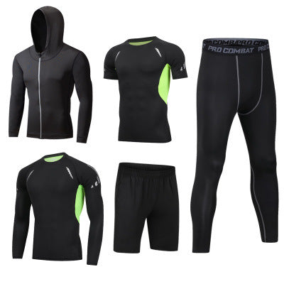 Conjunto Deportivo 5 Piezas de Secado Rápido para Gym y Actividades al Aire Libre - Image 9