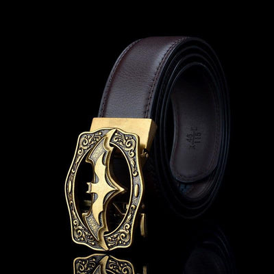 Cinturón Casual para Hombre con Hebilla Automática Estilo Murciélago Vintage - Image 11