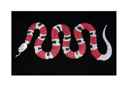 Camiseta Básica Cuello Redondo Bordado Serpiente - Talla Grande Hombre - Image 3