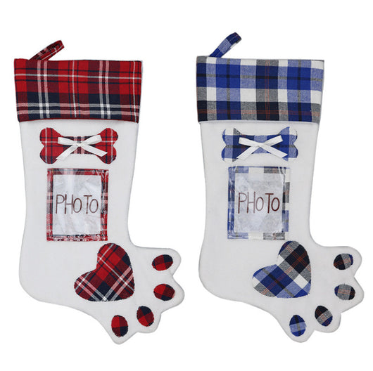 Bolsa de Regalo Navideña con Calcetines Estampado de Garras de Perro - Image 4
