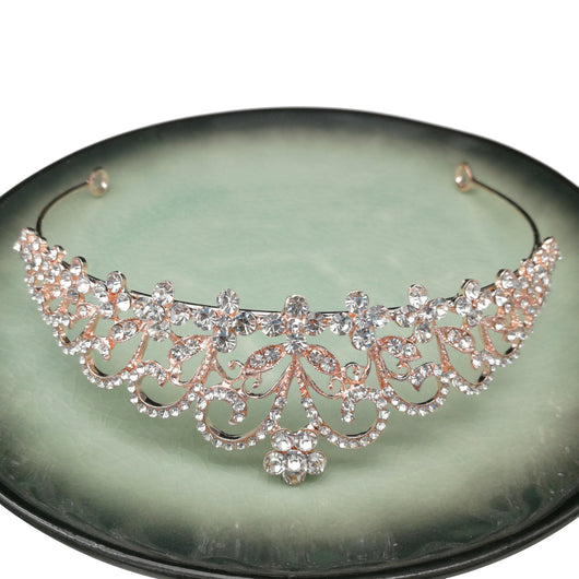 Diadema de Novia con Cristales Ojo de Caballo - Joyería Nupcial Europea y Americana - Image 11