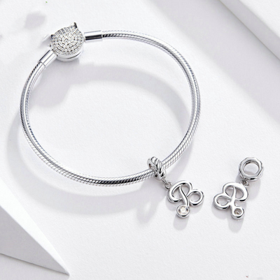 Pulsera de Plata 925 con Dijes de Letras - Joyería Coreana Personalizable - Image 3
