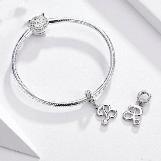 Pulsera de Plata 925 con Dijes de Letras - Joyería Coreana Personalizable - Image 3