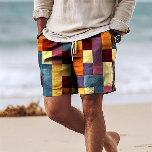 Shorts de Playa Hawaianos Transpirables con Estampado 3D para Hombre - Image 17