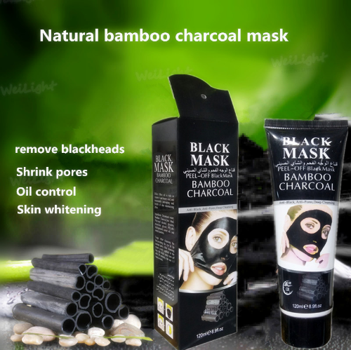 Máscara Peel-Off de Carbón de Bambú y Lodo Marino para Puntos Negros 120g