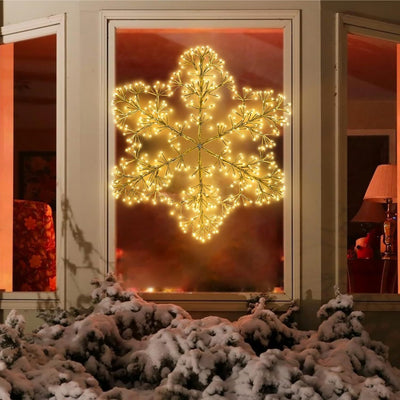 Luz Decorativa LED Copo de Nieve Navideño Blanco Cálido - Image 9