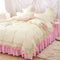 Falda De Cama Beige De 1.5 M