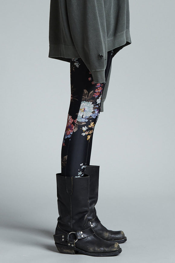 Leggings Falda Estampado Mariposas Floral Retro