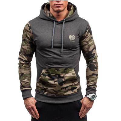 Sudadera con Capucha y Costuras de Camuflaje - Image 4