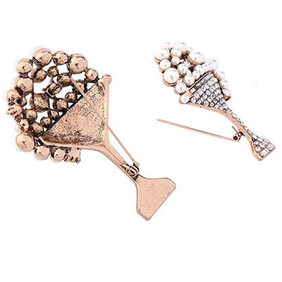 Broche Vintage de Copa de Vino - Image 3
