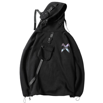 Sudadera Hip Hop Reflectante con Tecnología Láser - Abrigo Funcional - Image 4