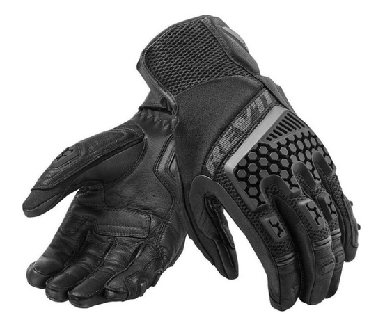 Guantes de Motociclismo Profesionales Desert 3 en Piel de Oveja Negro - Edición Pro BMW - Image 2