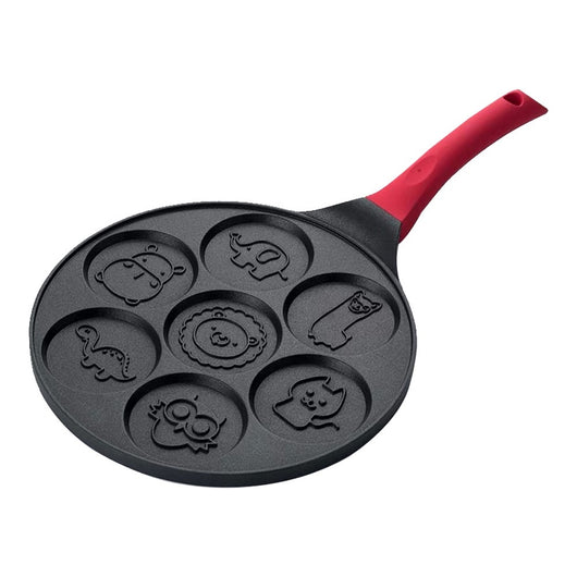 Sartén Antiadherente de Aleación de Aluminio con 7 Orificios para Desayuno