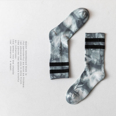 Calcetines para Parejas Tubo Alto Otoño Invierno con Diseño de Rayas - Image 20