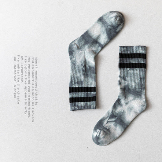 Calcetines para Parejas Tubo Alto Otoño Invierno con Diseño de Rayas - Image 20