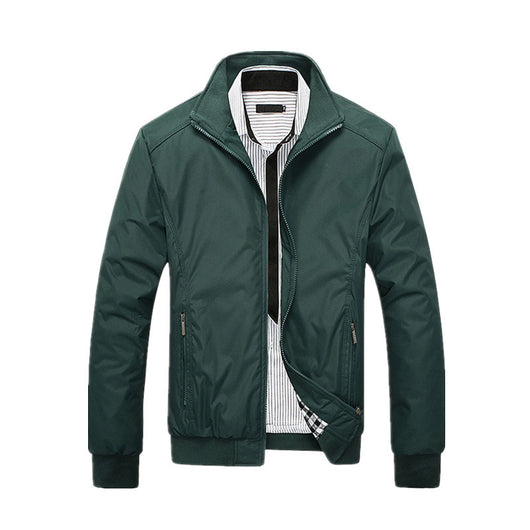 Chaqueta Casual de Cuello Alto para Hombre Talla Grande - Image 10