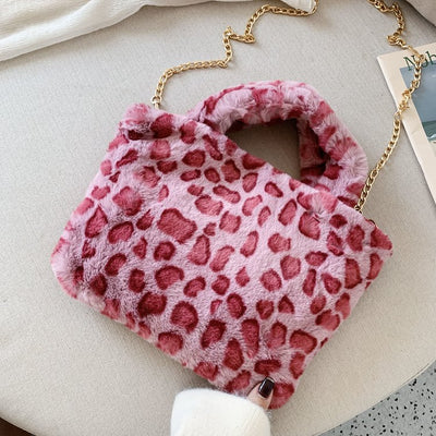 Bolso Tote Leopardo con Cadena y Correa Crossbody - Image 5