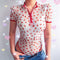 Mono Enterizo Sexy con Malla Transparente y Estampado para Primavera Verano
