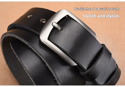 Cinturón de Cuero para Hombre con Hebilla de Pasador - Image 8