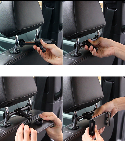 Soporte de Aluminio para Celular en Reposacabezas del Auto - Navegación sin Obstrucciones - Image 16