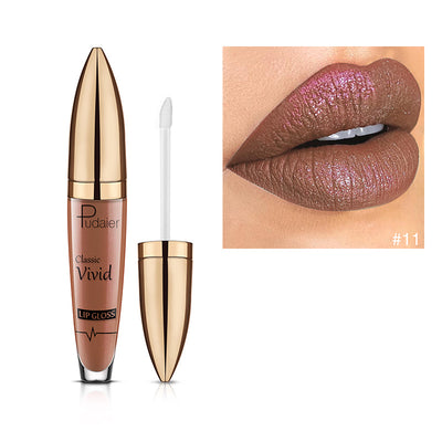 Brillo Labial Diamante Pudaiier Efecto Perlado Mate - Image 3