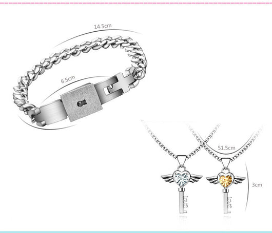 Conjunto de Pulsera y Collar con Diseño Concéntrico - Image 4