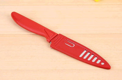Cuchillo para Fruta de Acero Inoxidable | Portátil y Multiusos con Funda