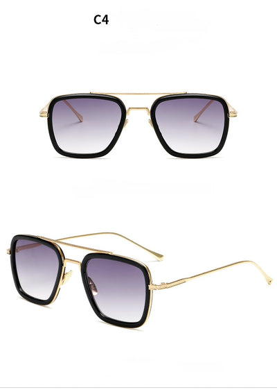 Gafas de Sol Cuadradas Metal para Hombre - Estilo Moderno Iron - Image 14