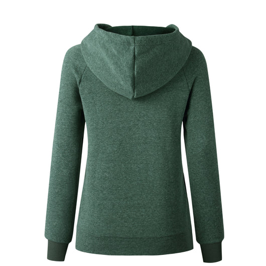 Sudadera con Capucha Casual de Color Liso para Mujer - Image 24