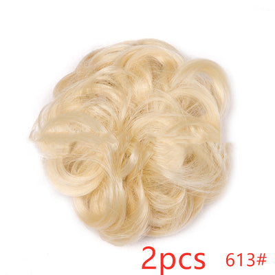 Moño Fluido Rizador con Cordón Ajustable - Extensión de Cabello Sintético - Image 14
