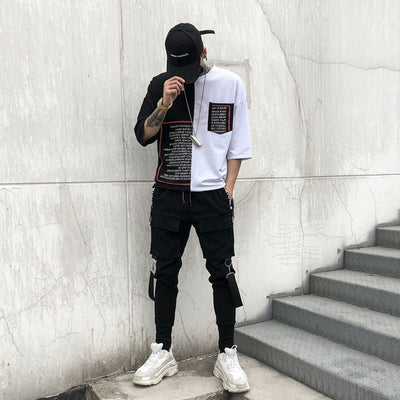 Pantalones Casuales Harlan Wei con Detalles de Cinta - Image 12