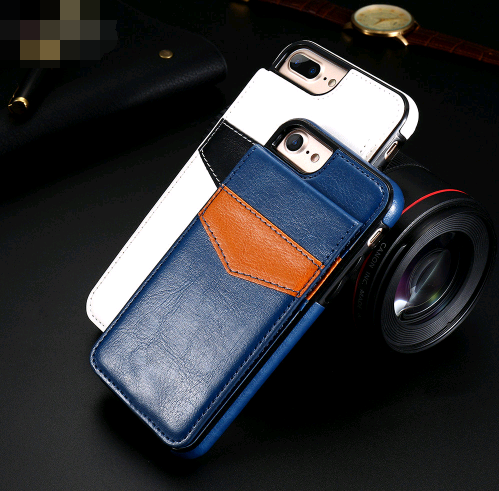 Funda iPhone X con Soporte y Cartera de Cuero Patrón Crazy Horse - Image 5