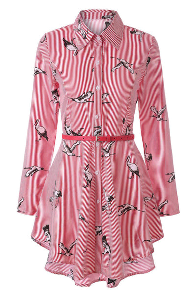 Blusa Manga Larga a Rayas para Mujer - Image 4