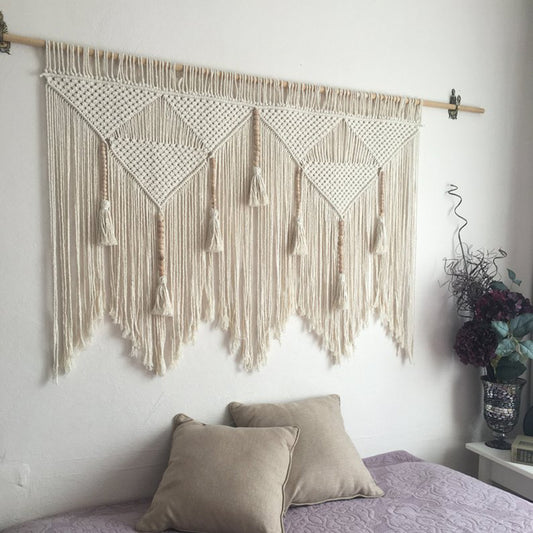 Tapiz Decorativo para Cama - Tejido Artesanal