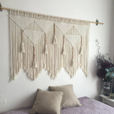 Tapiz Decorativo para Cama - Tejido Artesanal