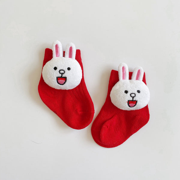 Calcetines de Algodón con Dibujos Animados - Estilo Muñeco