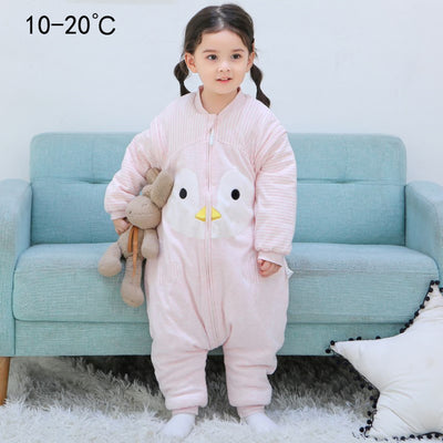 Saco de Dormir para Bebé Primavera-Otoño con Piernas Separables