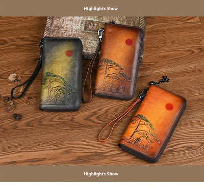 Cartera Larga de Cuero para Mujer Amanecer - Image 12
