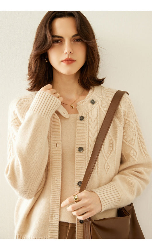 Cardigan de Cachemira Gruesa para Mujer - Image 10
