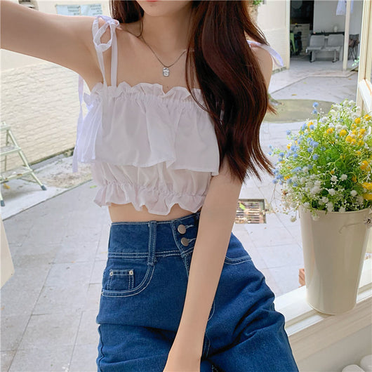 Top Fruncido Hot Girl con Tirantes Ajustables - Image 6