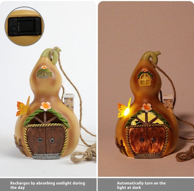 Lámpara Solar Colgante Decorativa para Árbol - Diseño Calabaza Exterior - Image 12