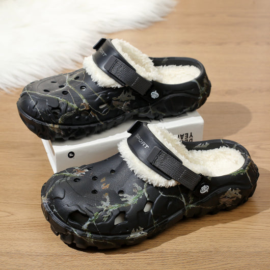 Pantuflas de Algodón con Suela Gruesa y Forro Polar - Zapatos Cálidos Cerrados - Image 6